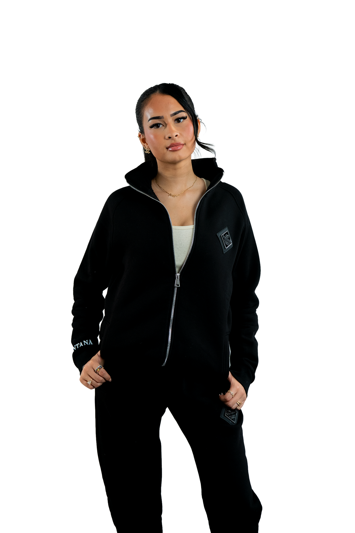 BLACK ZIP JACKET