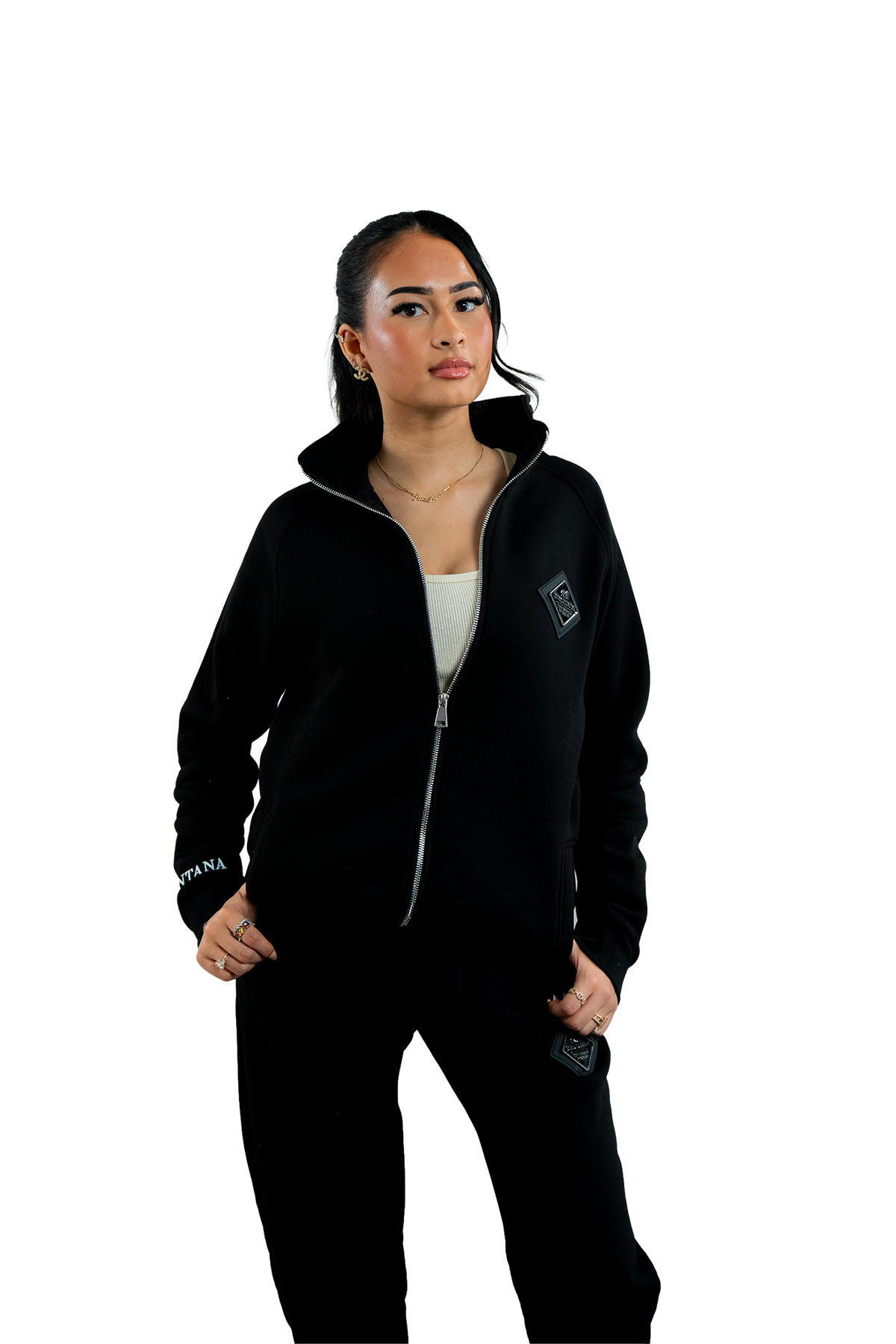 BLACK ZIP JACKET