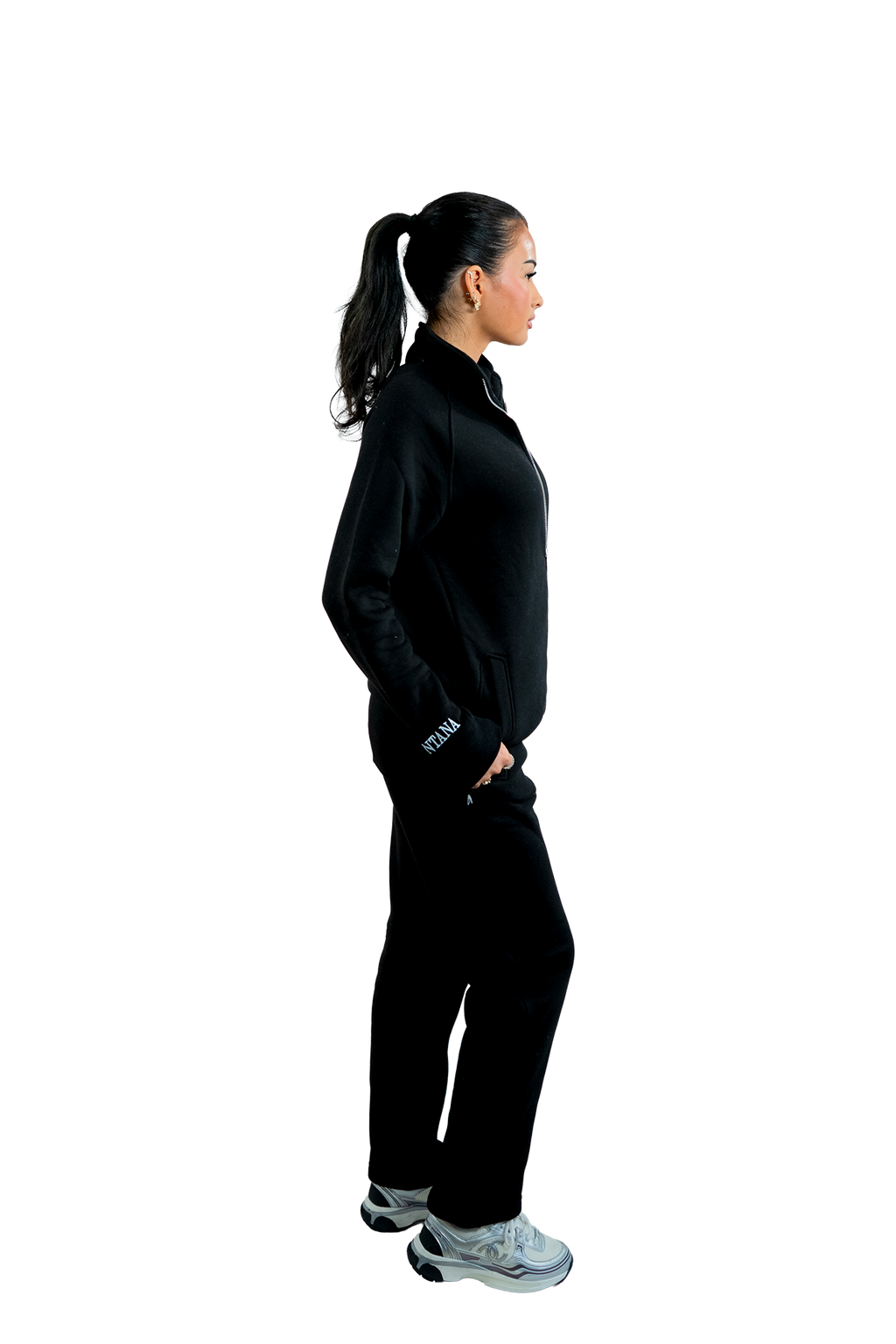 BLACK ZIP JACKET