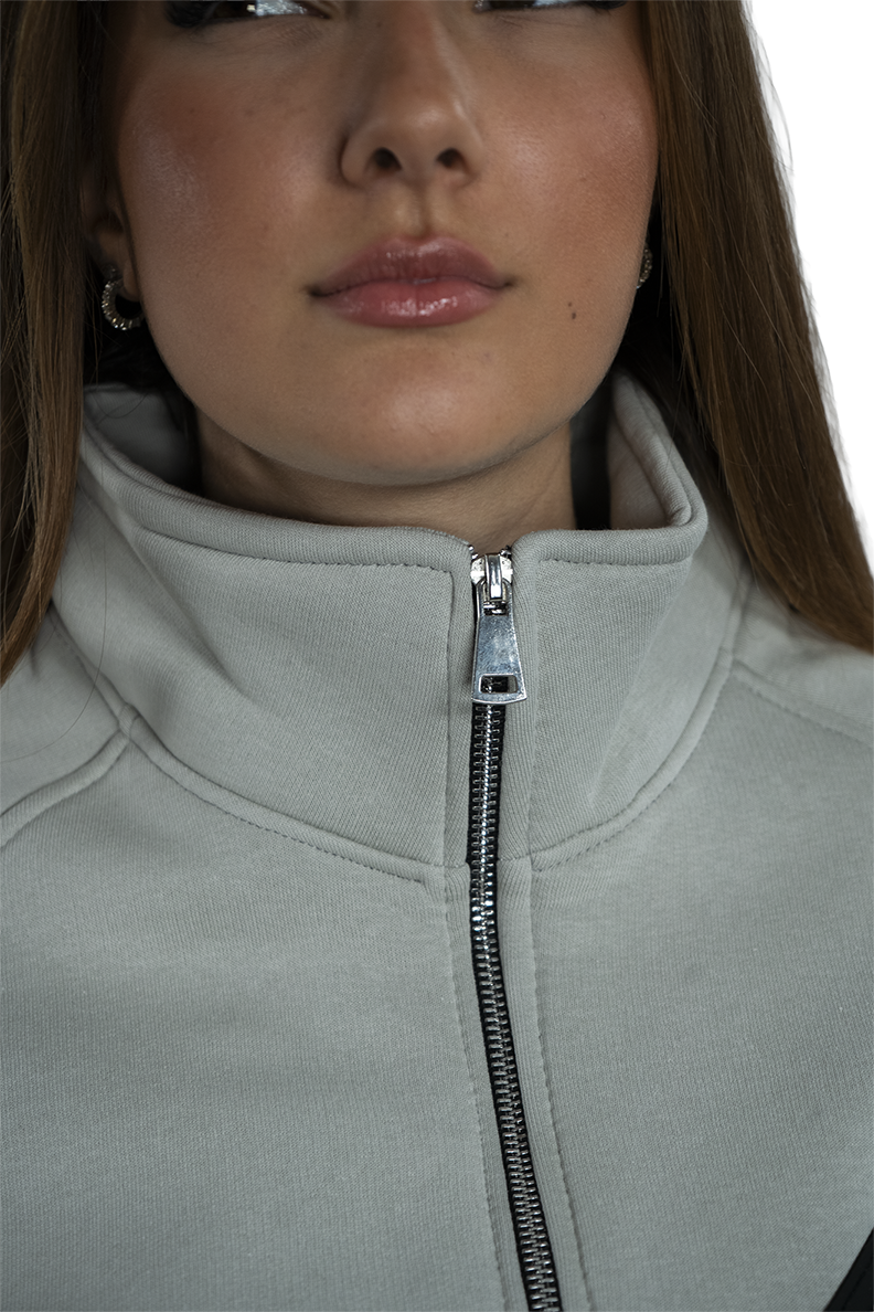 GREY ZIP JACKET