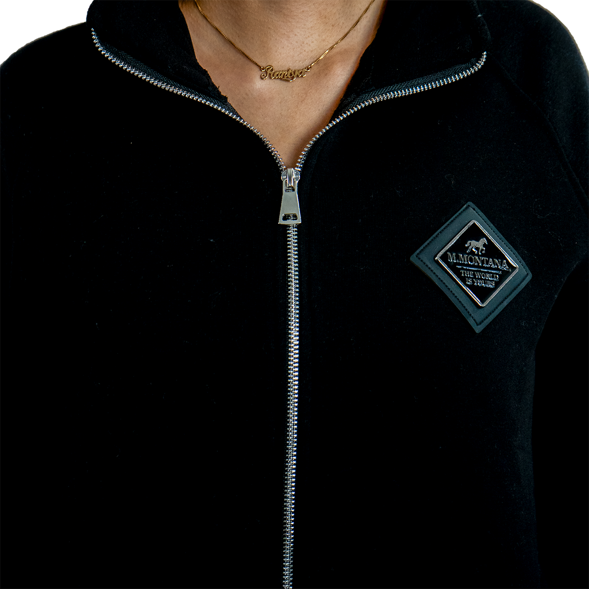 BLACK ZIP JACKET