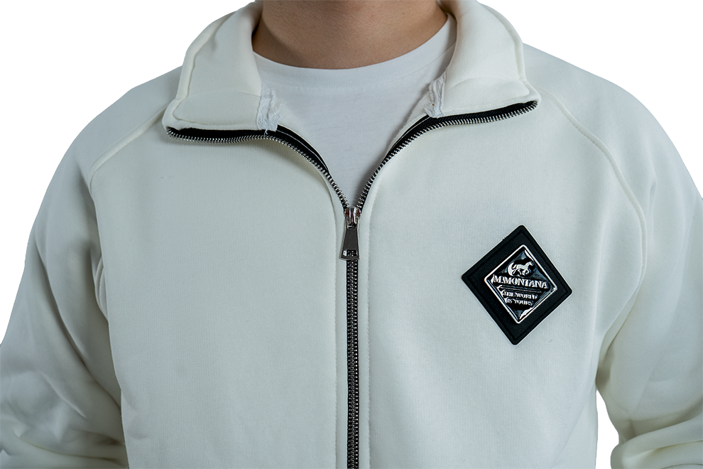 WHITE ZIP JACKET