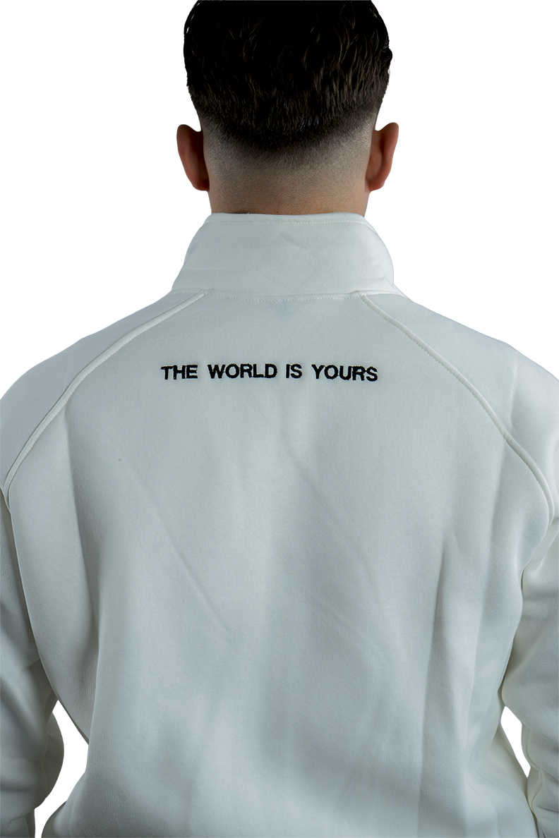 WHITE ZIP JACKET