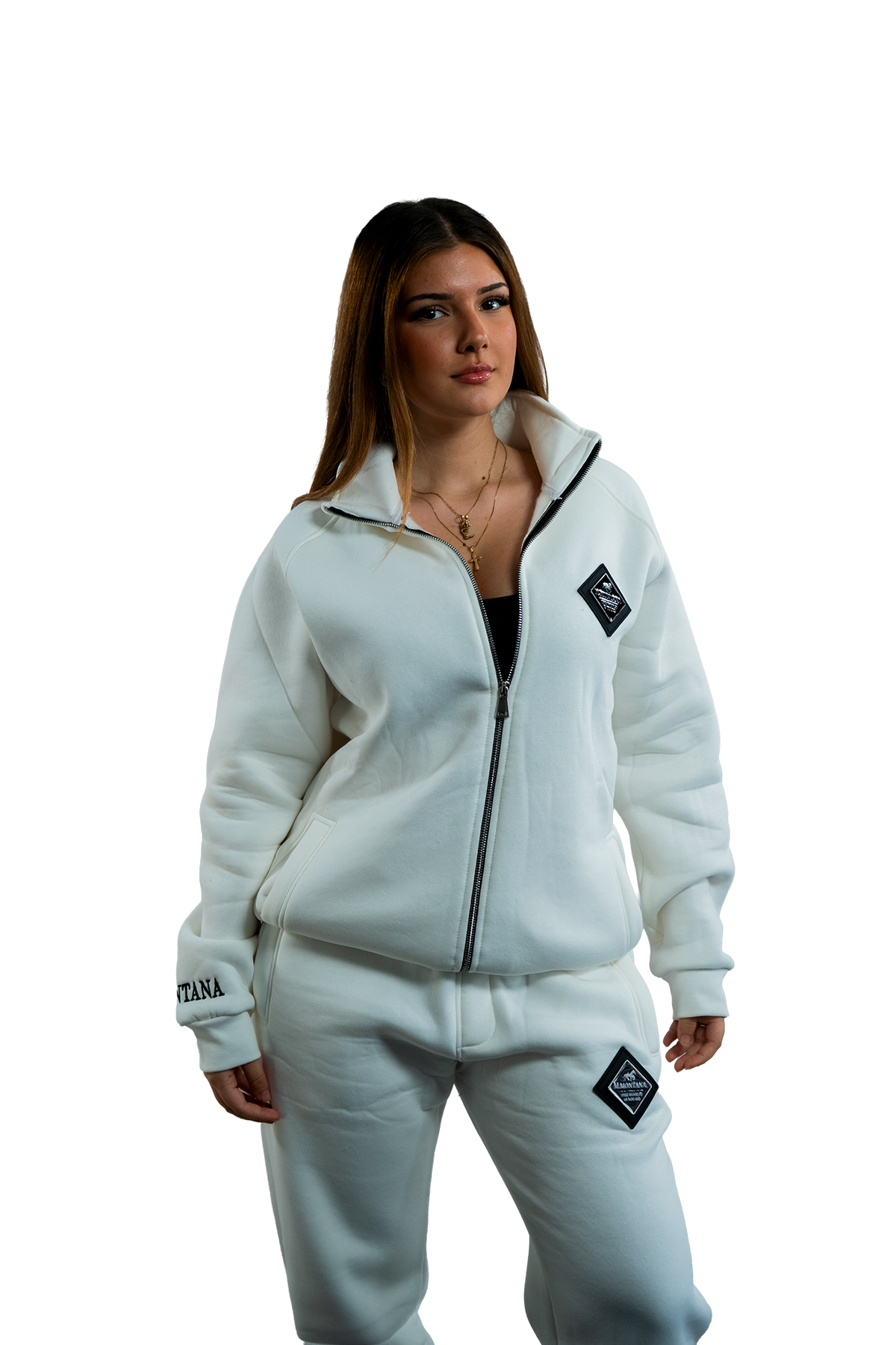WHITE ZIP JACKET