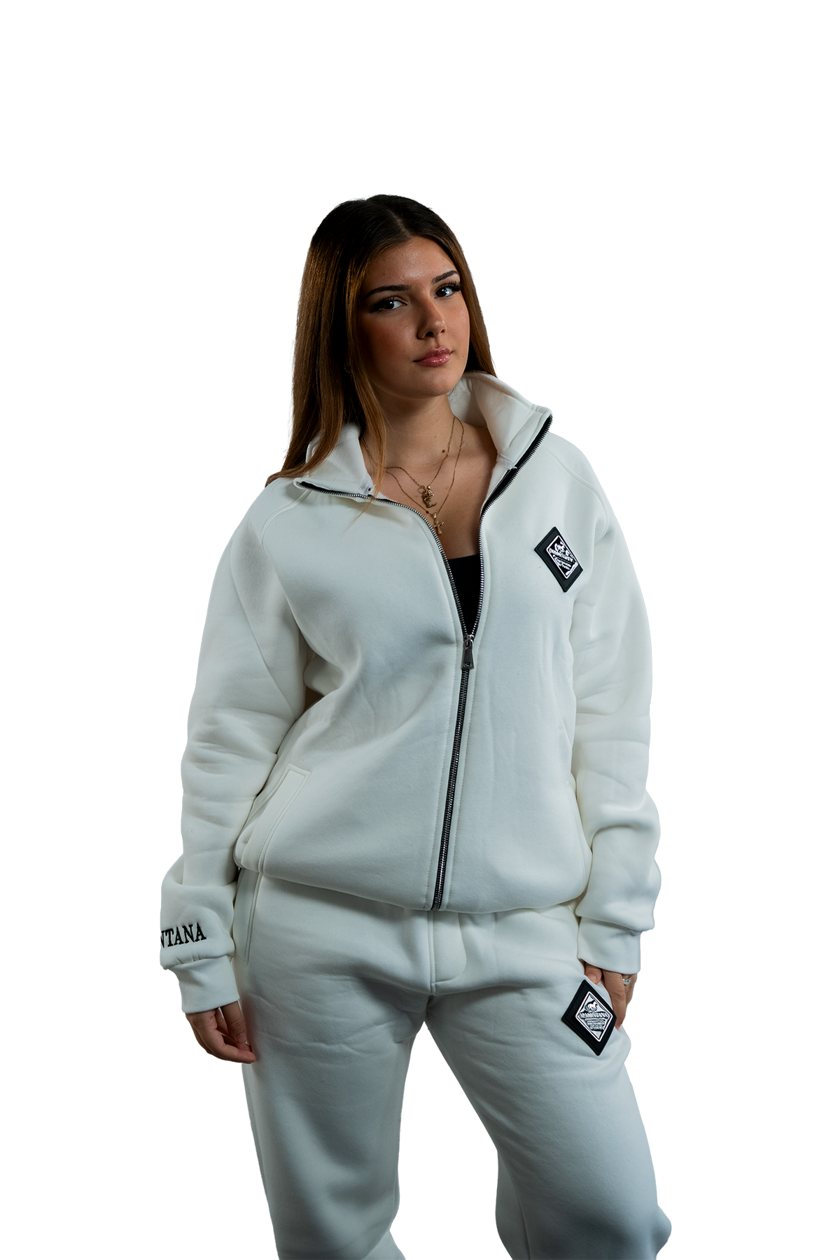 WHITE ZIP JACKET