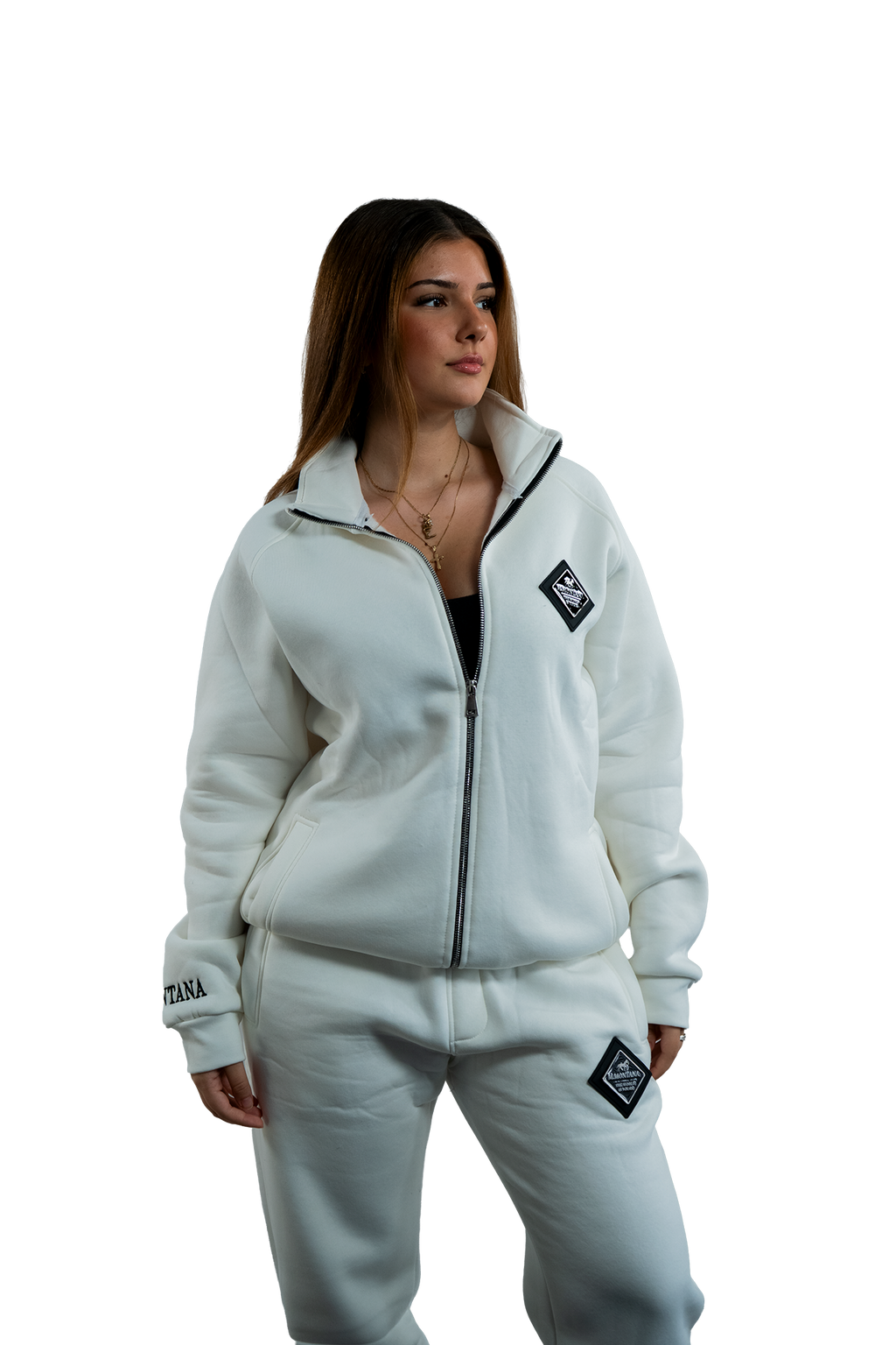 WHITE ZIP JACKET