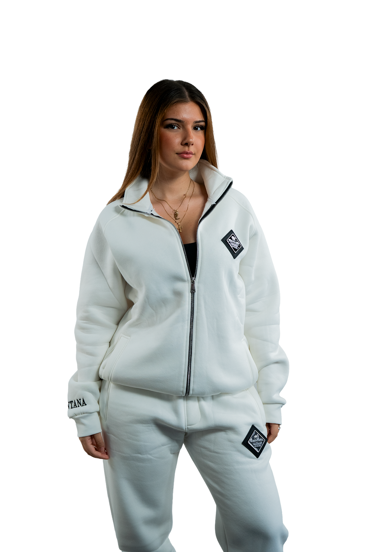 WHITE ZIP JACKET